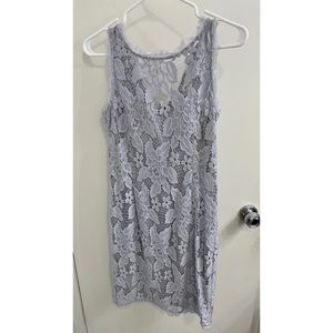 Adrianna Papell Lilac Lace Dress
